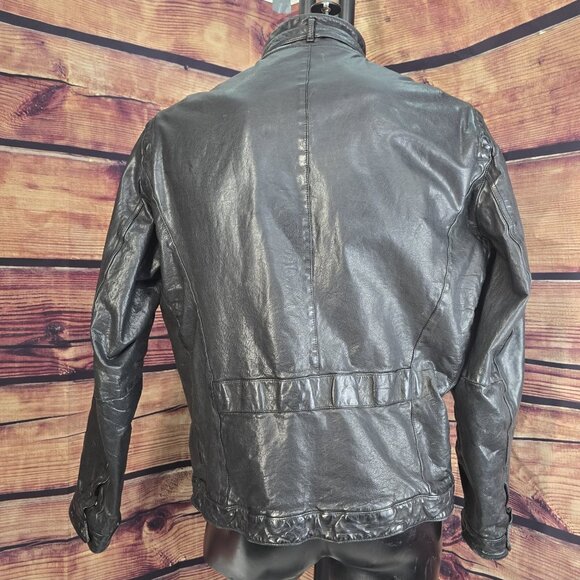 Neil Barrett "Orlando" Jacket. High-fashion textured leather. Men's XL slim - Picture 5 of 16